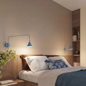 Wall Lamp Nox 1 Azure With Switch