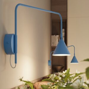 Wall Lamp Nox 1 Azure With Switch