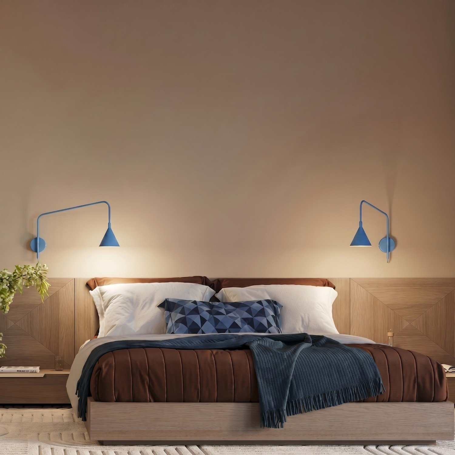 Wall Lamp Nox 1 Azure with Switch Wall Lamp Nox 1 Azure With Switch