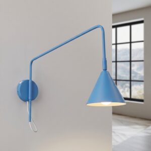 Wall Lamp Nox 1 Azure With Switch
