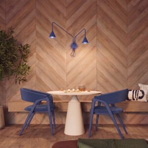 Wall Lamp Nox 2 Ultramarine With Switch