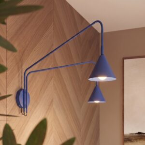 Wall Lamp Nox 2 Ultramarine With Switch