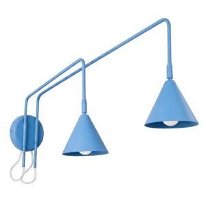 Wall Lamp Nox 2 Azure With Switch