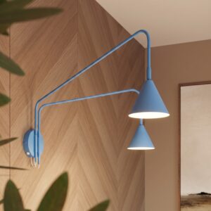 Wall Lamp Nox 2 Azure With Switch