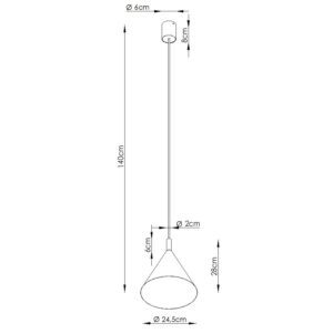 Pendant Lamp Nox 25 Ultramarine