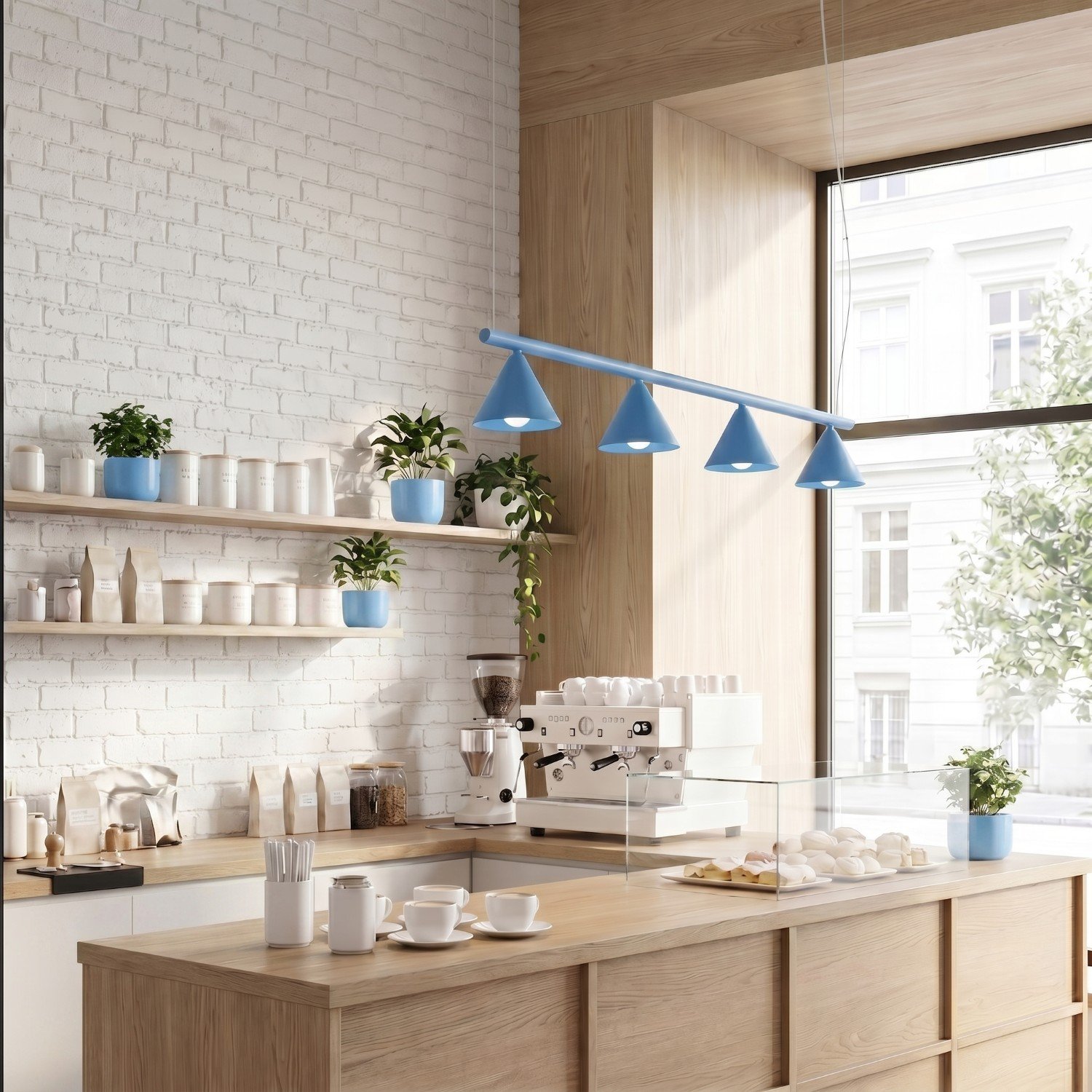 Chandelier Nox 4L Azure Chandelier Nox 4l Azure